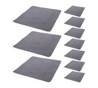 10 Pièces Chiffon de Nettoyage, Grosse Taille 7,9 Pouces, Daim | Double Face, Absorbe Huiles et Traces, sans Peluches, sans Stries, Lot de Dix, pour Voyage