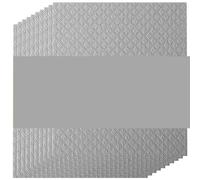 10 pièces chiffon de nettoyage magique torchon éponge serviette cuisine lavage réutilisable absorbant à vaisselle gaufré(Gray 10PCS)