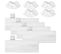 10 Pièces Chiffons de Rechange en Microfibre Compatible avec SC1, SC2, SC3, SC4, SC5, Bonnettes Microfibres Nettoyeurs à Vapeur, Vapeur Karcher Easyfix