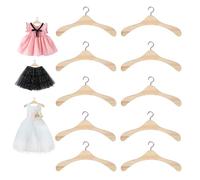10 Pièces Cintres de Poupée Set Cintres Accessoire, 15 cm Poupée Cintre Mini Cintres Vêtements Cintre Accessoires Poupon pour Vetement Barbie Dressing Barbie Cintre Bebe Vêtements Barbie