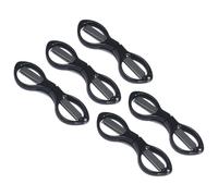 10 Pièces Ciseaux à Fil de Pêche Portables, Pliables, Noirs | Poignée Plastique et Lame Métal, Coupe Tresse, Leurres et Bas de Ligne, Format Voyage, Usage Pêche