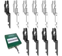 10 Pièces Clé Test Alarme Incendie, Clé Point Appel d'Incendie ommutateur Verre Feu, Clés Alarme Incendi, Compatible avec La Plupart des Grandes Marques (Noir+Blanc)