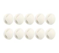 10 Pièces Clip de Câble Auto-adhésif Blanc en Tpr, Gestion | Support de Câble Multi-usage, Routage Simple pour Ethernet et Chargeurs, Maison, Étudiants