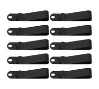 10 Pièces Clip de Ceinture Polyvalent en Acier au Manganèse Noir