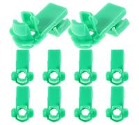 10 Pièces Clip de Tringle de Porte Voiture en Plastique Vert | Remplacement pour Mécanisme de Verrouillage, Maintien Ferme des Tiges, Lot de Pièces de Rechange, Atelier Mécanique