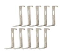 10 Pièces Clip Métallique de Toit Antidérapant Crochet pour Tuile | Fixation Stable et Compacte, Usage Simple pour Toiture, Pièce Légère et Pratique, Clip de Réparation
