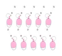 10 Pièces Clip Pivotant pour Enrouleur de Badge D'identification | Forme Œuf Créative, Clip Solide et Léger, Nettoyage Facile, pour Conventions et Occasions Formelles