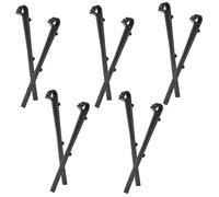 10 Pièces Clips de Fixation de Gouttière 6 Pouces, Crochet Droit | Installation Facile, Maintien Sécurisé, pour Gouttières Basses et Plates, Couleur Noire, Usage Extérieur