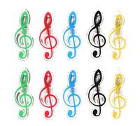 10 Pièces Clips de Notes de Musique en Plastique | Format Compact, Maintien Fiable des Pages, Usage pour Piano et Sermons, Lot Pratique pour Musiciens et Compositeurs