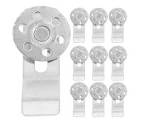10 pièces Clips de Rebord d'Évier Encastré en Fer Argenté, Support | Installation Rapide sans Perçage, Compatible Granit et Surfaces Solides, Usage Maison et Réparation