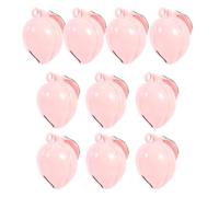 10 Pièces Cloche Amulette Forme Pêche Rose en Laiton