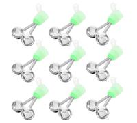 10 Pièces Cloche de Pêche à Clip Doubles Cloches D’Avertissement