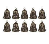 10 Pièces Clochettes pour Animaux de Compagnie Rétro en Laiton | Chien et Chat, Style Simple, Usage Bureau ou Anniversaire, Ambiance Festive de Noël