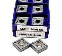 10 pièces CNMG120404 NN LT10 outil de tournage externe plaquettes en carbure outils de tour à métaux CNC plaquette de tournage CNMG 120408 outil de coupe PVD(CNMG120404 NN LT10)