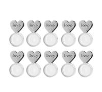 10 pièces coeur amour magique boucle d'oreille poussoirs boucle d'oreille ascenseurs dos réglable hypoallergénique boucle d'oreille écrous oreille Lobe soutien