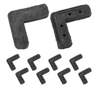 10 Pièces Coins de Moustiquaire Noirs, Support de Cadre D'écran | Plastique Robuste, Installation Facile, pour Fenêtres et Portes Moustiquaires, Aspect Soigné, Usage Varié