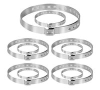 10 Pièces Collier Soufflet Cardan Universel Collier de Serrage en Acier Inoxydable HomocinéTique D'Arbre à Cardan RéGlable Collier Serrage Inox