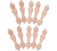 10 Pièces Colonne Décorative Style Romain, Finition Brute | Surface Prête à Peindre, Grain et Ton Khaki, pour Maquettes, Maisons Miniatures, Paysages et Projets DIY