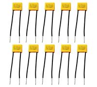 10 Pièces Condensateur de Sécurité x2 0.33uF 275V AC, Condensateur pour Ampoule Led, Suppression Condensateurs à Film Métallisé Auto-régénérant, Protection Circuit Interférence Mode Différentiel