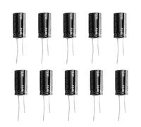 10 pièces condensateurs électrolytiques condensateur électrolytique en aluminium noir, condensateur 4700uF borne standard 18 x 30mm condensateur électrolytique 35V Composant