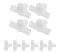 10 Pièces Connecteur de Placard à Quatre Voies, Plastique Blanc 16 MM | Joint Compact à Emboîtement, Structure Épaissie, pour Tubes Métalliques et Montages Modulaires