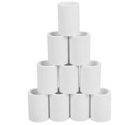 10 Pièces Connecteur de Tuyau D'évacuation PVC Blanc Sch40 | Raccord Léger, Installation Facile, Usage la Cuisine et Réseaux Eau-assainissement, pour Conduites Enterrées
