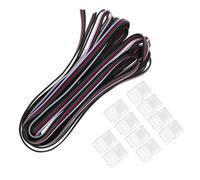 10 Pièces Connecteur LED Ruban 5 Broches 10mm Transparent ABS | Connexion sans Soudure, Pontage D’angle Distance, pour Installation et Rallonge de Bandes LED Rgbw