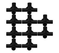 10 Pièces Connecteurs D'armoire, Jonction 16mm, Angle 90° | Assemblage Rapide, Stabilité Renforcée, Ajustement Précis, pour Placards et Entrées, Système à Quatre Voies