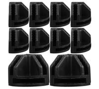 10 Pièces Connecteurs en Plastique à Angle Droit, Noir, 4 MM | Connexion par Encliquetage, Expansion de Grille sans Couture, pour Panneaux Grillagés et Cubes Modulaires