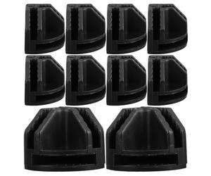 10 Pièces Connecteurs en Plastique à Angle Droit, Noir, 4 MM | Connexion par Encliquetage, Expansion de Grille sans Couture, pour Panneaux Grillagés et Cubes Modulaires