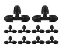 10 Pièces Connecteurs en T pour Système d'Irrigation Goutte à Goutte, Adaptateurs de Robinet en Plastique Durable 13mm 1/2", pour Jardinage, Agriculture et Serres