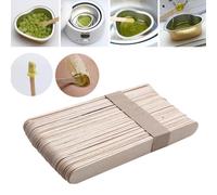 10 Pieces Corps Epilation Colle Cire Epilation Batons Jetables Beaute Trousses De Toilette Bois Spatule Batons De Bambou