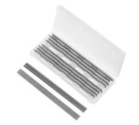 10 Pièces Couteau de Rabot Électrique 82x5,5x1,1 MM | Acier Rapide Argenté, Lot, Remplacement Précis pour Raboteuses et Panneaux