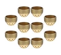 10 Pièces Couvercle de Brûleur à Gaz 145 Petit Centre | Surface Lisse Polie, Répartition Uniforme Chaleur, pour Tête de Brûleur et Cuisson Quotidienne