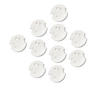 10 Pièces Couvercle de Prise Électrique pour Sécurité ABS Blanc | Protection Adhésive sans Outils, pour Prises Françaises à Maison, Lot Pratique pour Familles et Parents