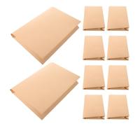 10 Pièces Couverture de Livre Adhésive A4 en Papier Kraft, 10