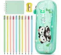 10 Pièces Crayons À Papier Avec Gomme, Crayons Papier Hb Avec Trousse Licorne Kawaii Pour Enfant & Carnet, Idee Cadeau Fille 4 5 6 7 8 9 Ans, Violet