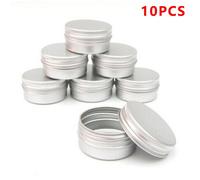 10 Pièces Crème Jartin Cosmétique Baume À Lèvres Conteneurs Nail Art Artisanat Pot Rechargeable Bouteille Vis Maquillage Pot Lèvre Pot Étain Conteneur