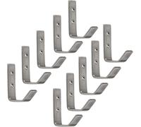 10 Pièces Crochet À Vêtements Alba En Acier Inoxydable 52 X 20 Mm Crochets De Penderie De