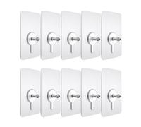 10 Pièces Crochet Invisible sans Perçage, Fixation Murale 5 Kg | Acrylique, Usage sur Bois Dur et Murs en Ciment, Non Marquant, Multi-usage pour Décoration et Photo