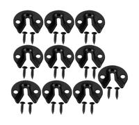 10 Pièces Crochets à Trou de Serrure, Support Mural Lourd | Centre de Trou 23mm, Vis Incluses, Usage Discret, pour Étagères et Œuvres sur Brique ou Béton
