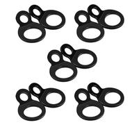 10 Pièces Crochets D'arrimage Robustes, Métal Noir | Points D’ancrage pour Charge, Usage Rapide et Simple, Polyvalent, pour Camion, Remorque et Cargo