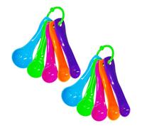 10 Pièces Cuillères À Mesurer Colorées, Cuillères À Mesurer En Plastique, Cuillères À Mesurer Graduées, Ustensiles De Cuisine, Cuillères À Mesurer Durables
