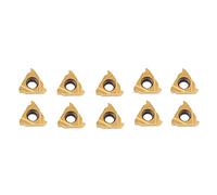 10 pièces d’inserts à pointes en carbure CNC, lame de coupe, ensemble d’outils de tournage pour tour avec boîte en plastique, destiné à l’usinage de l’acier inoxydable et de