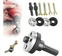 10 Pièces D'Adaptateur Convertisseur Électrique Meuleuse D'Angle, Kit Bielles Avec Clé Meuleuse D'angle Rotative, Perceuse Accessoires pour Polissage Ponçage Meulage