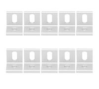 10 pièces d'angle à angle droit, entretoise fixe en aluminium en forme de L à 90°, attaches industrielles pour joints de charpente en bois et métal, résistantes à la corrosion et d (2020 angle