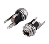 10 pièces DC-025M avec écrou Alimentation CC Prise Jack Femelle connecteur de Montage sur Panneau 5.5 Mm X 2.1mm 5.5 Mm X 2.5mm connecteur DC025M(10PCS DC-025M PIN2.0)