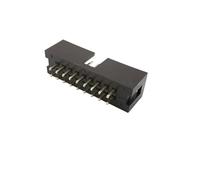 10 pièces DC3 2.54mm 6/10/16/20/26/34/40/50 broches prise mâle IDC boîte en-têtes connecteur PCB Double espacement fai aiguille droite(18Pin)