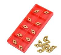 10 pièces DCMT070204 YBC251 Inserts en carbure pour fraises de tour CNC adaptées à l'usinage brut et à la finition des métaux