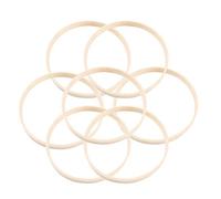 10 pièces de 20 cm de diamètre anneaux attrape-rêve ronds en bois de bambou Hoop outils artisanaux bricolage